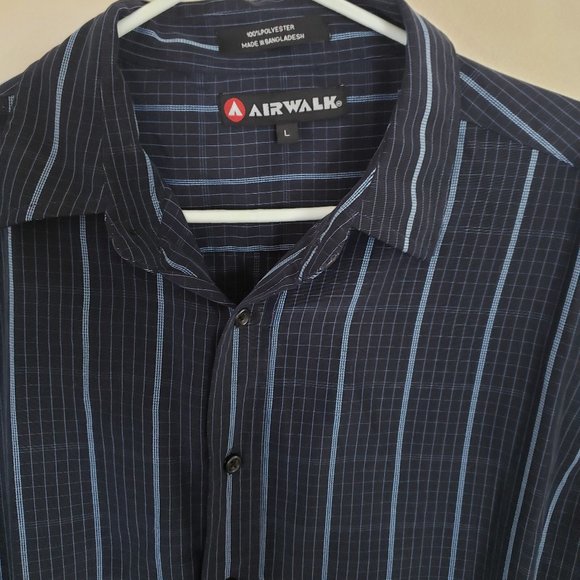 AIRWALK MEN'S BUTTON UP FRONT SHORT SLEEVE SHIRT - Picture 6 of 16